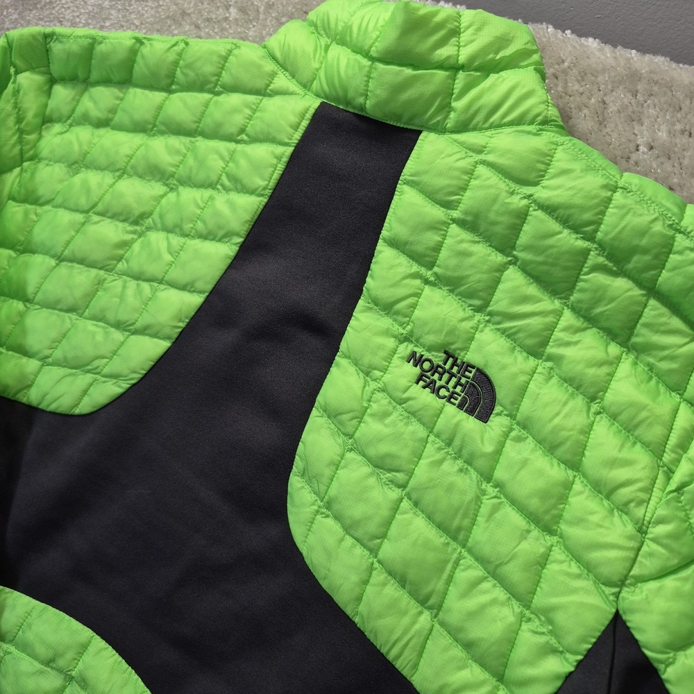 The North Face Jacket Mens XL Slim Thermoball Green Quilted Insulated Preppy - Picture 12 of 12